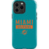 NFL Miami Dolphins Teal Performance Series iPhone 15 Pro Max Impact Case